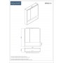 Myriad 70 upper bathroom cabinet green matt