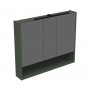 Miriad 100 upper bathroom cabinet green matt