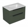 Miriad 70 lower bathroom cabinet green matt