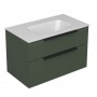 Miriad 80 lower bathroom cabinet green matt