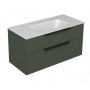 Miriad 100 lower bathroom cabinet green matt