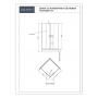 Komplet - Spirit 70 kvadratna tuš kabina s kadom 70x70x204 cm
