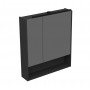 Miriad 70 upper bathroom cabinet grafit supermat