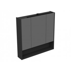 Miriad 80 upper bathroom cabinet grafit supermat