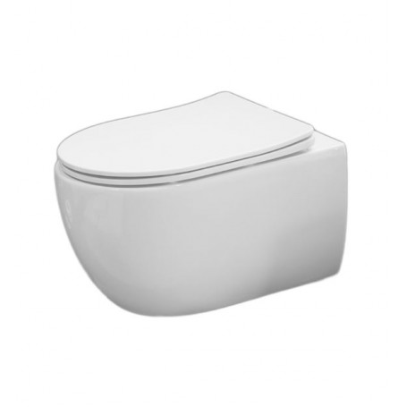 Mondo Wall - hung toilet with seat - Rimless 490x370x370 mm