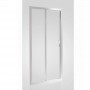 Armal Domino sliding shower door 110x200 Klik white profile