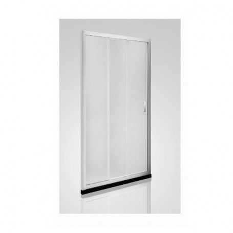 Armal Domino shower door three-piece 100x200 Klik white profile