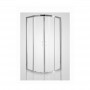 Armal Domino semicircular shower cabin 80 Klik white profile