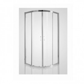 Armal Domino semicircular shower cabin 100 Klik white profile