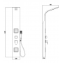 Shower panel GL-5808B 140×22 cm