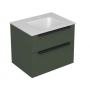 Myriad 60 lower bathroom cabinet green matt