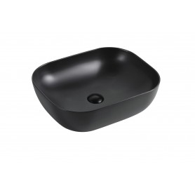 Armal washbasin Art 41x41x12.5 cm built-in on top black matt