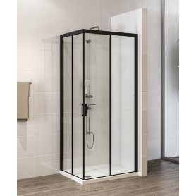 Armal Domino Black rectangular shower cabin 120x80 Klik CP