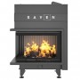 Fireplace insert SAVEN Energy Up 75х50х47L Black (15,1 kW) ECO