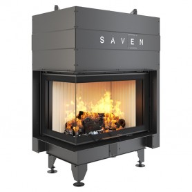 Fireplace insert SAVEN Energy Up 75х50х47L Black (15,1 kW) ECO