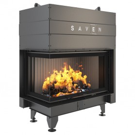 Kamin ugradbeni G/SAVEN Energy Up 85x50x47L  (17,0 kW) - crni šamot