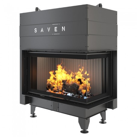 Fireplace insert SAVEN Energy Up 85х50х47R Black (17,0 kW) ECO