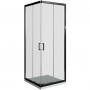 Armal Domino shower cabin square 90 Klik CP dark glass