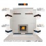 Fireplace ventilation grille 95х950х450 SAVEN Loft Angle black