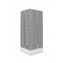 Gray 90KV square shower cabin 90x90x205 cm