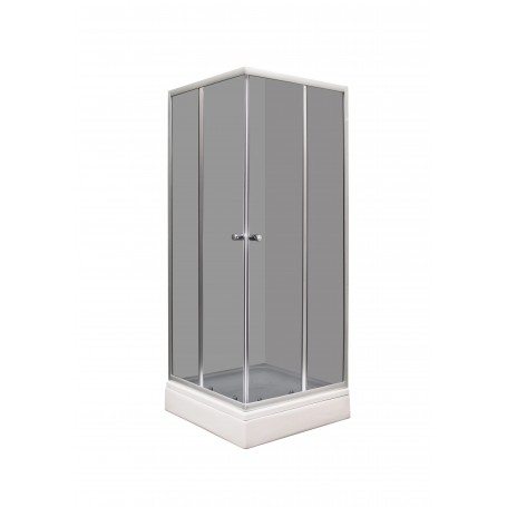 Gray 80KV square shower cabin 80x80x205 cm