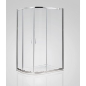 Domino semicircular shower cabin 80x120 click BP, opaque glass