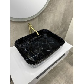 Maddy ceramic countertop washbasin 500x400x135 mm