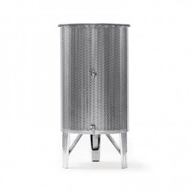 Wine vessel made of stainless steel AISI304 (1.4301) 500 l -2 Valves