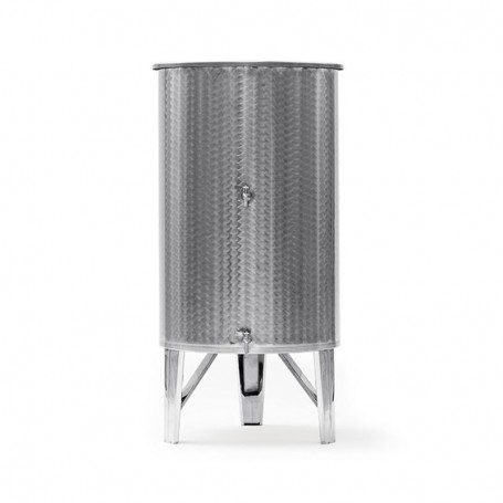 Wine vessel made of stainless steel AISI304 (1.4301) 500 l -2 Valves