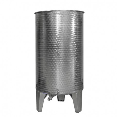 Wine tank made of stainless steel AISI304 (1.4301) 380 L- 3 valves