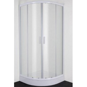 Domino semicircular shower cabin 100 Klik BP with opaque glass 6mm