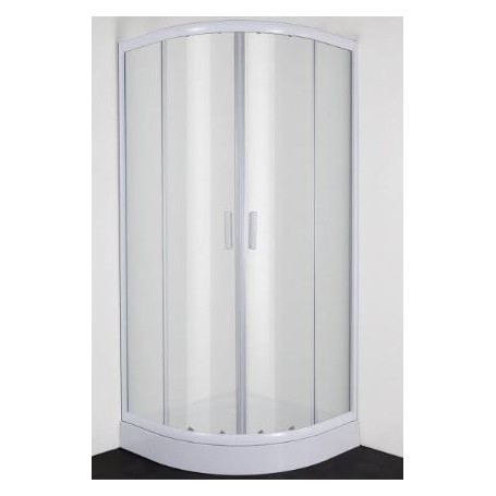 Domino semicircular shower cabin 100 Klik BP with opaque glass 6mm