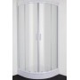 Domino semicircular shower cabin 100 Klik BP with opaque glass 6mm