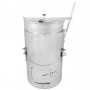 Rapid steam boiler Inox 80 liters 22BP80L-lined with fireclay